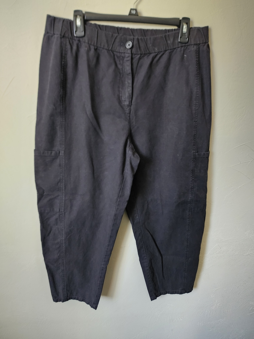 Eileen Fisher Black Men's Cargo Crop Pants